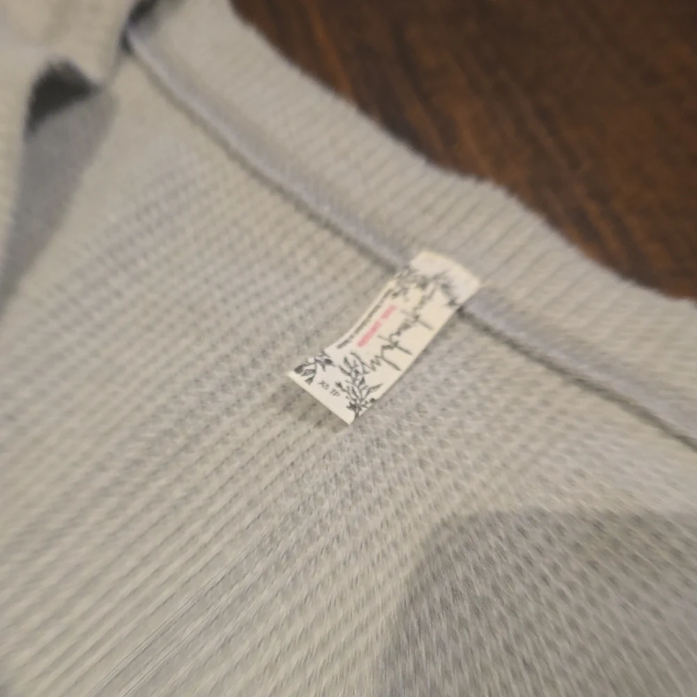 Free People Intimately Gray Ribbed Button-Up Bodysuit - Picture 4 of 4